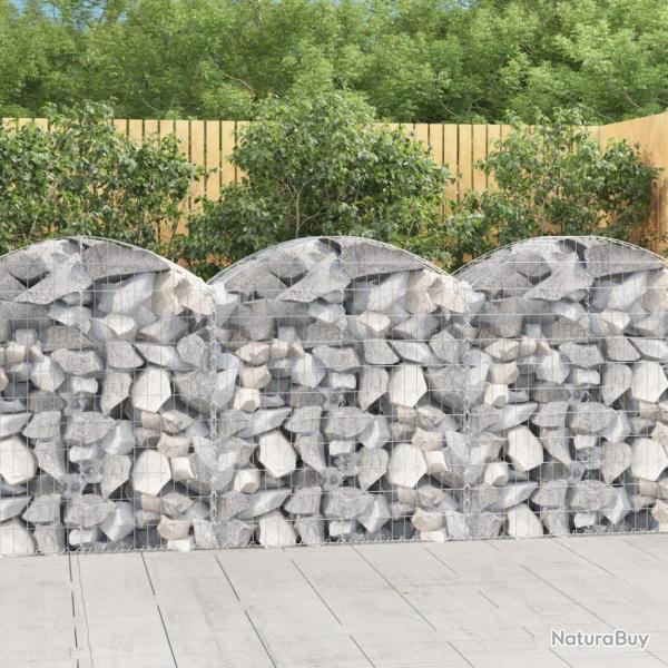 Panier de gabions arqu 100x50x100/120 cm Fer galvanis alsavelo