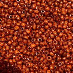 Perles indianistes 2,5mm, environ 500g type rocaille ancien stock Salvadori  marron catlinite