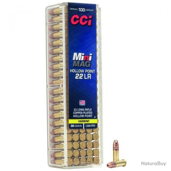Balles CCI Mini Mag Hollow Point - Cal.22 LR - 22LR / Par 1 / 36