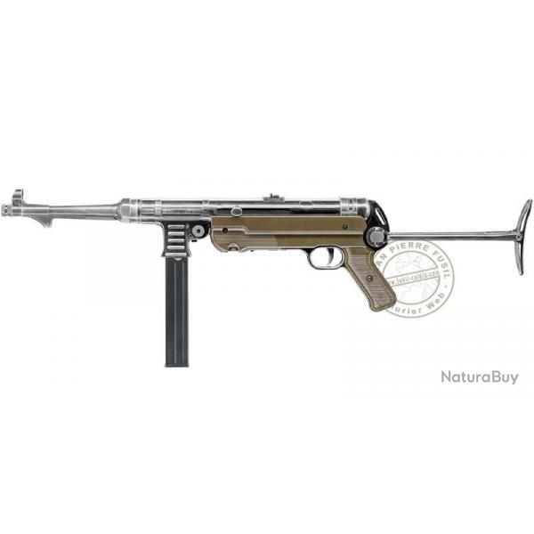 Pistolet mitrailleur  plomb CO2 4,5 mm BB UMAREX Legends MP German Legacy Full Auto (inf.  7,5 jou