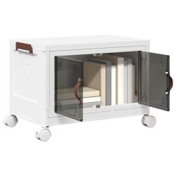 Bo&icirc;te de rangement empilable avec roues 28 L 48,5x29,5x33 cm alsavelo