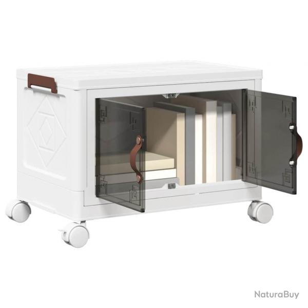 Bote de rangement empilable avec roues 28 L 48,5x29,5x33 cm alsavelo