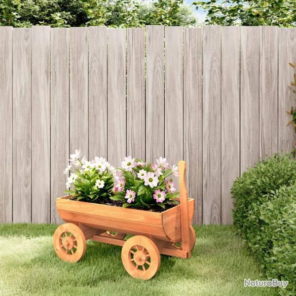Chariot dcoratif 70x43x54 cm bois massif de sapin alsavelo