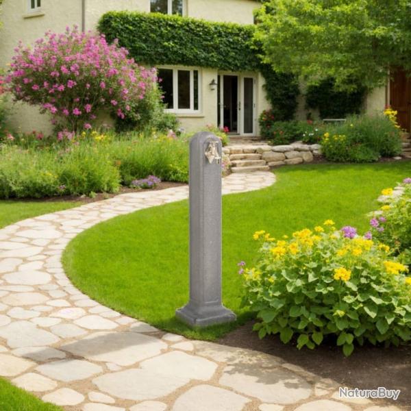 Rservoir de jardin avec robinet Gris clair Aspect de pierre alsavelo