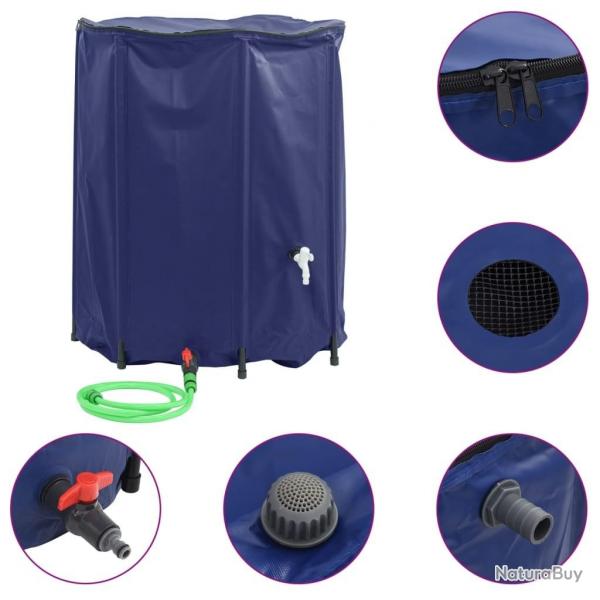 Rservoir d'eau avec robinet pliable 1250 L PVC alsavelo