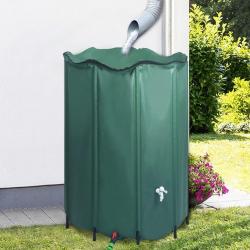 Réservoir pliable d'eau de pluie avec robinet 1250 L alsavelo