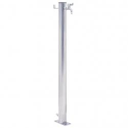 Colonne à eau de jardin 40 cm acier inoxydable rond alsavelo