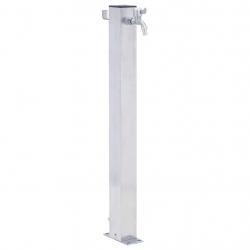 Colonne à eau de jardin 40 cm acier inoxydable carré alsavelo