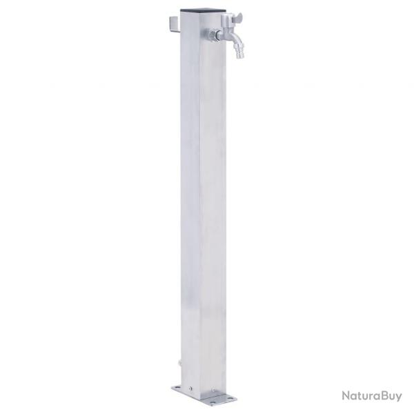Colonne  eau de jardin 80 cm acier inoxydable carr alsavelo