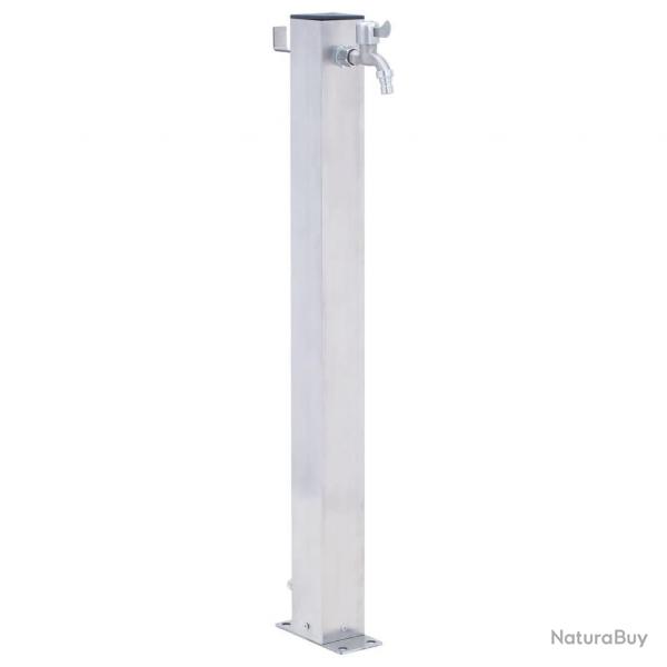 Colonne  eau de jardin 100 cm acier inoxydable carr alsavelo