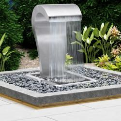 Cascade de jardin Argenté 52,4x34,2x82 cm Acier inoxydable alsavelo