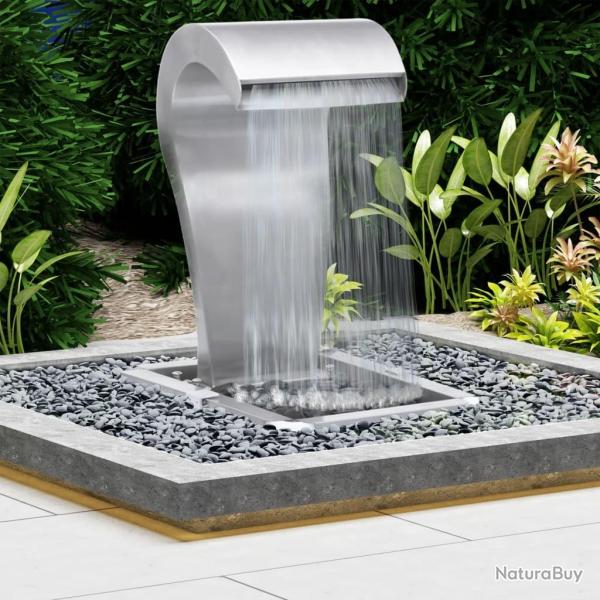 Cascade de jardin Argent 52,4x34,2x82 cm Acier inoxydable alsavelo