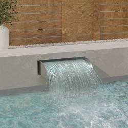 Cascade avec LED 60x34x14 cm Acier inoxydable 304 alsavelo
