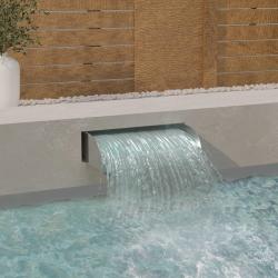 Cascade avec LED 60x34x14 cm Acier inoxydable 304 alsavelo