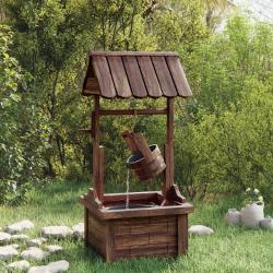 Puits à souhait avec pompe 57x50x112 cm bois de sapin massif alsavelo