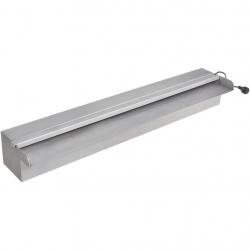 Lame d'eau rectangulaire à LED 60 cm en acier inoxydable pour piscine alsavelo