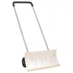 Pelle à neige et poignée extensible argenté 61 cm lame en acier alsavelo