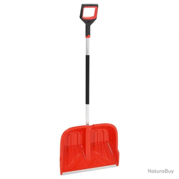 Pelle  neige Rouge 136 cm Aluminium alsavelo
