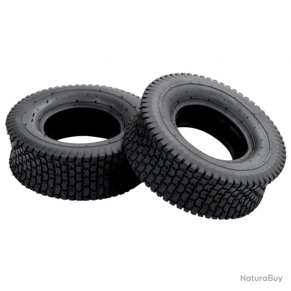 Pneus de brouette 2 pcs 13x5.00-6 4PR Caoutchouc alsavelo