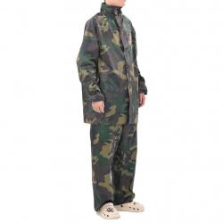 Combinaison de pluie avec capuche 2 pcs Hommes Camouflage alsavelo