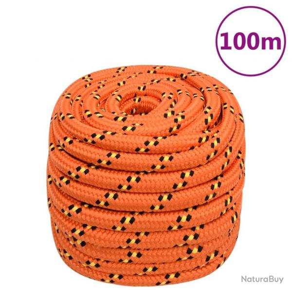 Corde de bateau Orange 20 mm 100 m Polypropylne alsavelo