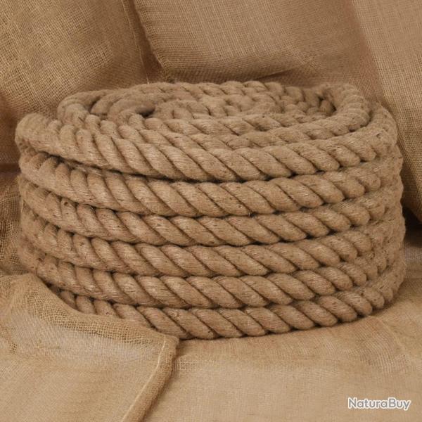 Corde de jute 25 m de long 36 mm d'paisseur alsavelo