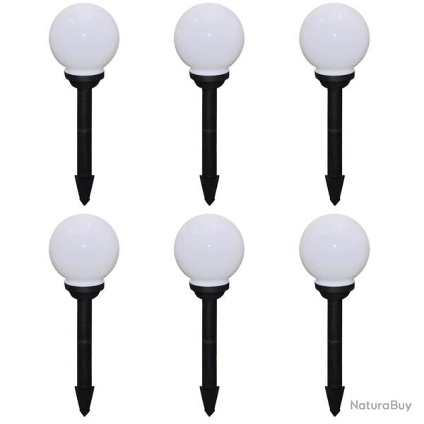 6 pcs Lampes d'alle d'extrieur  LED 20 cm et piquet au sol alsavelo
