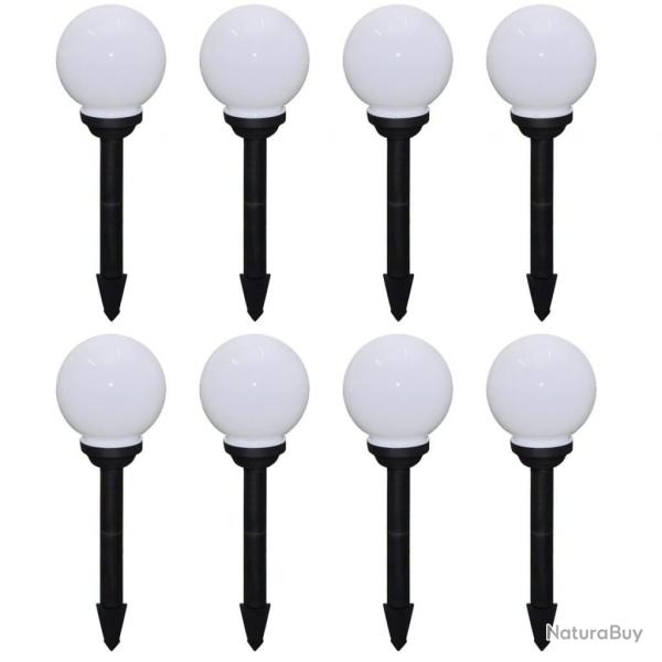 8 pcs Lampes d'alle d'extrieur  LED 15 cm et piquet au sol alsavelo