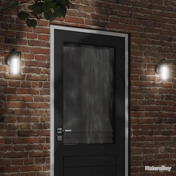 Appliques murales d'extrieur 2 pcs noir acier inoxydable alsavelo