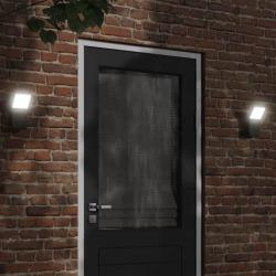 Appliques murales LED d'extérieur 2 pcs noir alsavelo