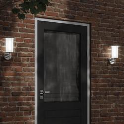 Applique murale d'extérieur argenté acier inoxydable alsavelo
