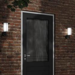 Applique murale d'extérieur noir acier inoxydable alsavelo