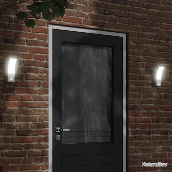 Applique murale LED d'extrieur avec capteurs blanc alsavelo