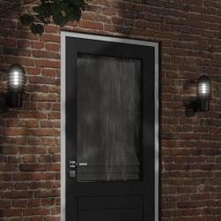 Appliques murales d'extérieur 2 pcs noir acier inoxydable alsavelo