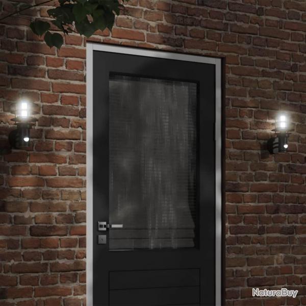 Applique murale d'extrieur avec capteur noir acier inoxydable alsavelo