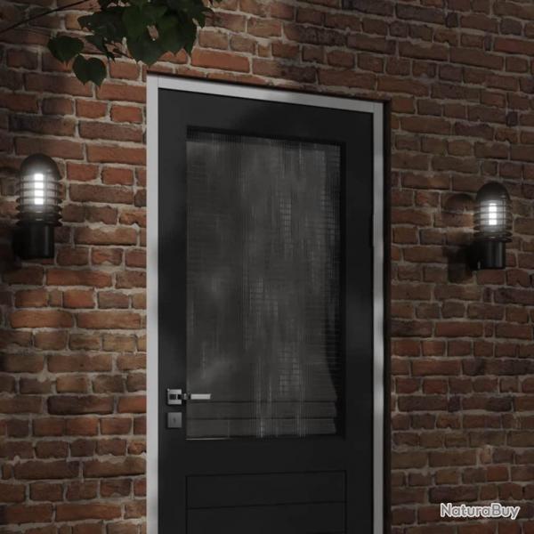 Applique murale d'extrieur noir acier inoxydable alsavelo
