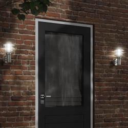 Applique murale d'extérieur argenté acier inoxydable alsavelo