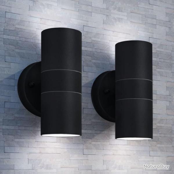 Applique murale d'extrieur 2 pcs Acier alsavelo