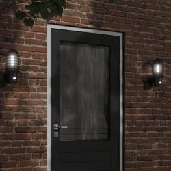 Applique murale d'extérieur avec capteur noir acier inoxydable alsavelo