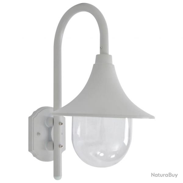Applique murale de jardin E27 120 cm Aluminium Blanc alsavelo