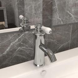 Robinet de lavabo de salle de bain Argenté 130x180 mm alsavelo