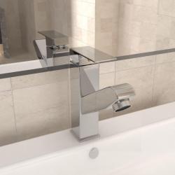 Robinet de lavabo rétractable Finition chromée 157x172 mm alsavelo