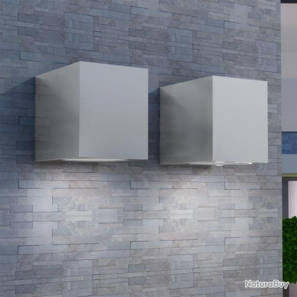 Applique murale d'extrieur en forme de cube 2 pcs alsavelo