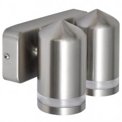 Applique LED acier inoxydable avec tête conique alsavelo