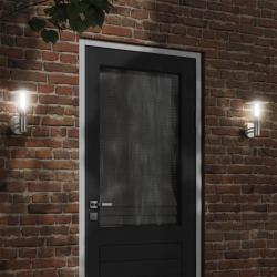 Applique murale d'extérieur argenté acier inoxydable alsavelo