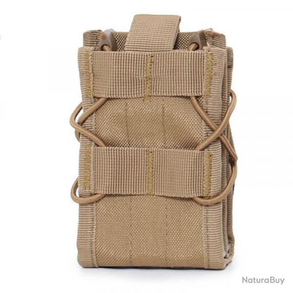 Pochette Tactique Double Chargeur 5.56 - Tan