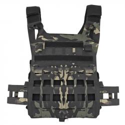 WoSport Gilet Porte-Plaque Lightweight SPC - Multicam Noir