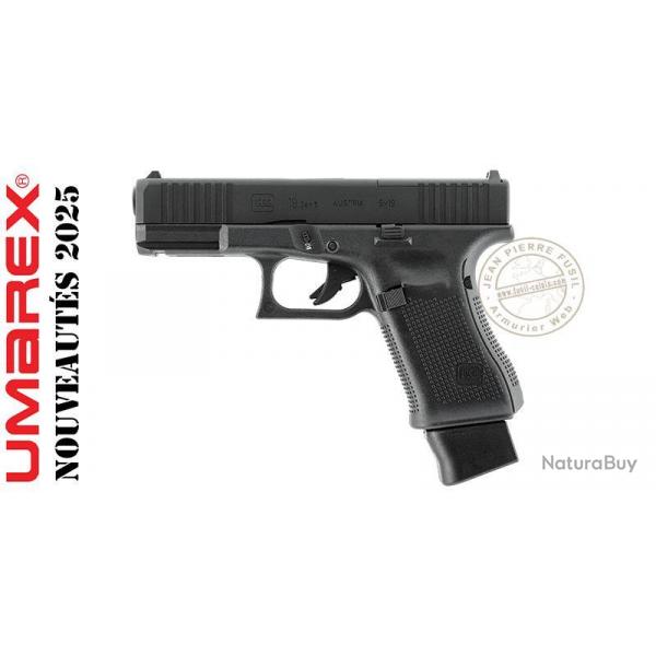 Pistolet  plomb CO2 4,5 mm BB - GLOCK 19 GEN5 MOS - Blowback + 4 Interfaces