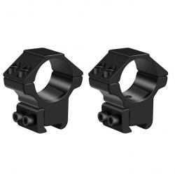 Lot de 2 colliers de montage 25,4 mm pour lunette de visée - Rail 11 mm