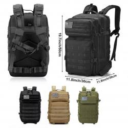 TOP ENCHERE....DESTOCKAGE Sac à dos MILITAIRE TACTIQUE Etanche 50L Coloris NOIR, VERT ou BEIGE...